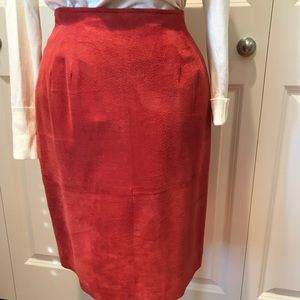 🎅Super soft leather suede skirt